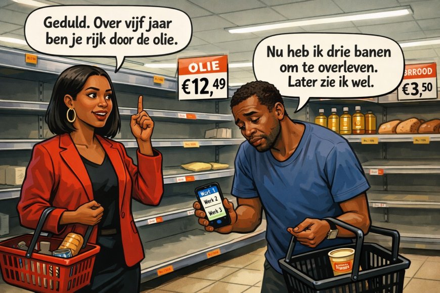 Geduld in het gangpad