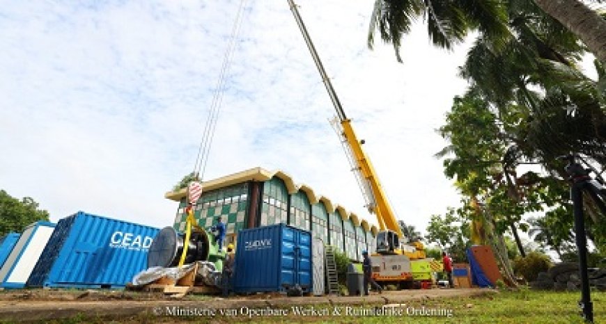 Japan schenkt Suriname nieuwe pompen voor ontwatering Paramaribo