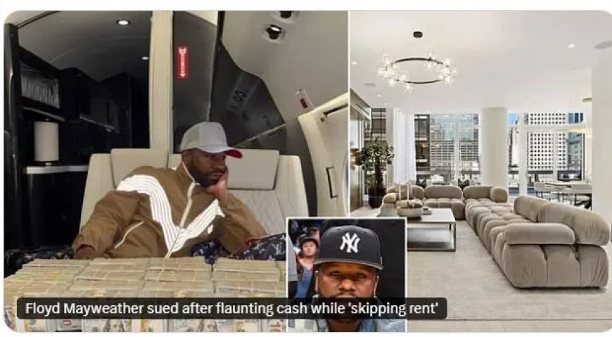 Floyd Mayweather aangeklaagd na huurachterstand terwijl hij online met cash pronkt