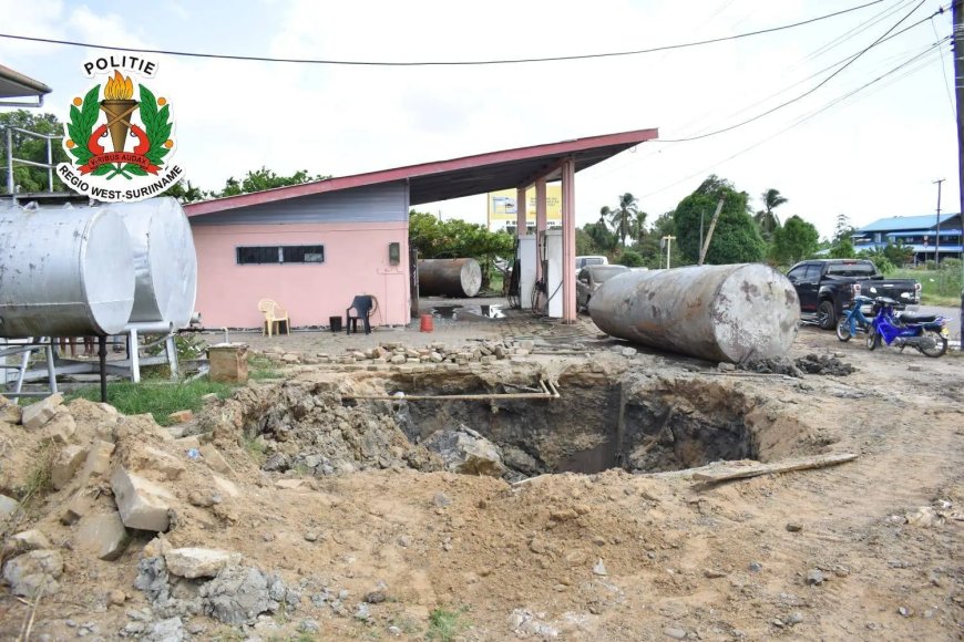 Arbeider gewond door explosie bij servicestation in Nickerie