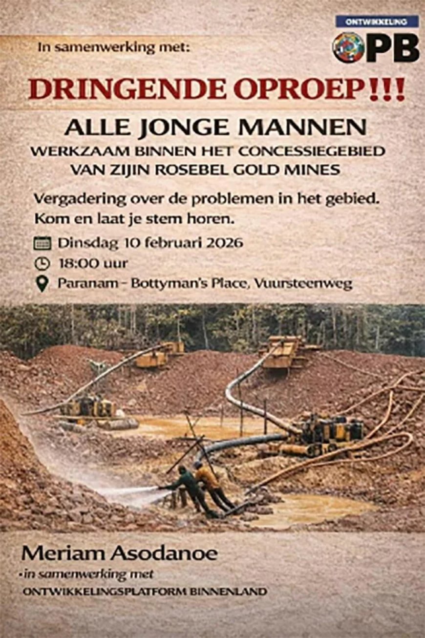 Goudzoekers Rosebel-Zijin weigeren ontruiming en noemen zich geen illegalen