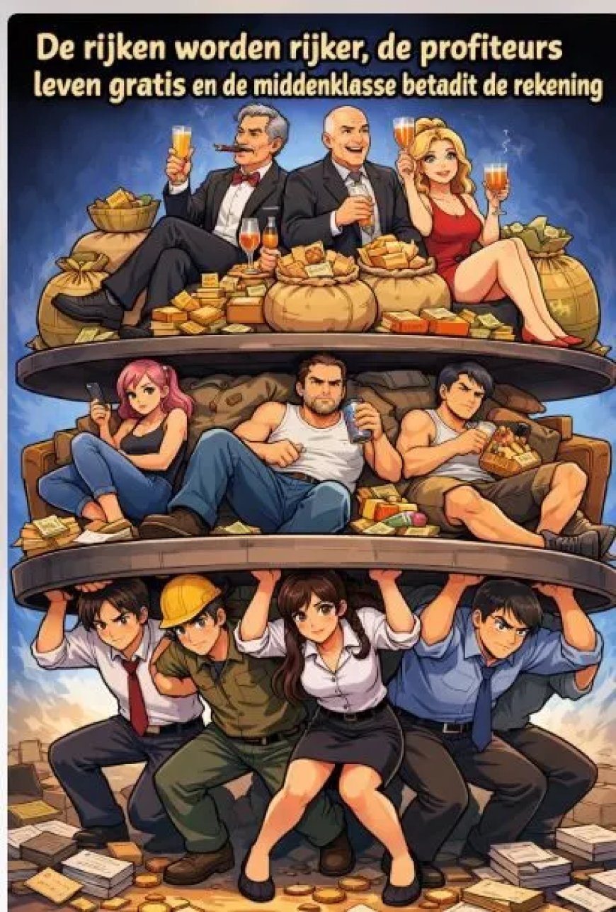De rijken worden rijker, de profiteurs leven gratis en de middenklasse betaalt de rekening