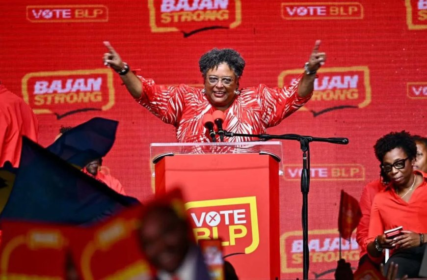 Mia Mottley verstevigt machtspositie na historische verkiezingsreeks