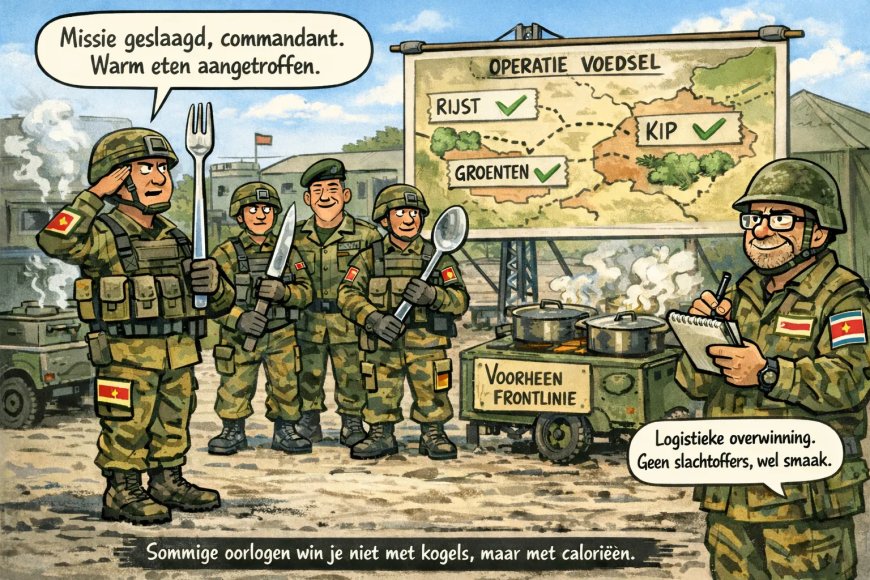 Oorlog gewonnen met lepel en vork