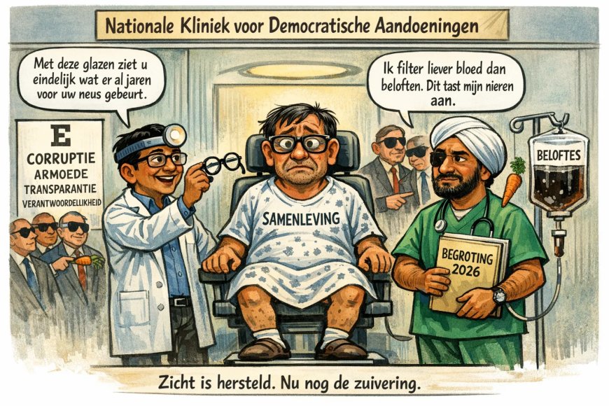 DNA krijgt oogarts, nierspecialist ziet tijdig af