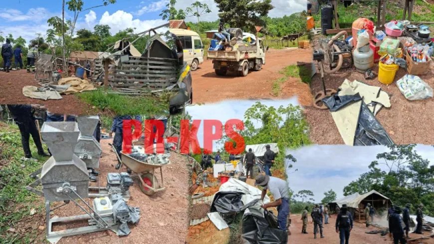 Update KPS: 88 goudzoekerskampen ontruimd in Royal Hill- en Redie Bergi-gebied