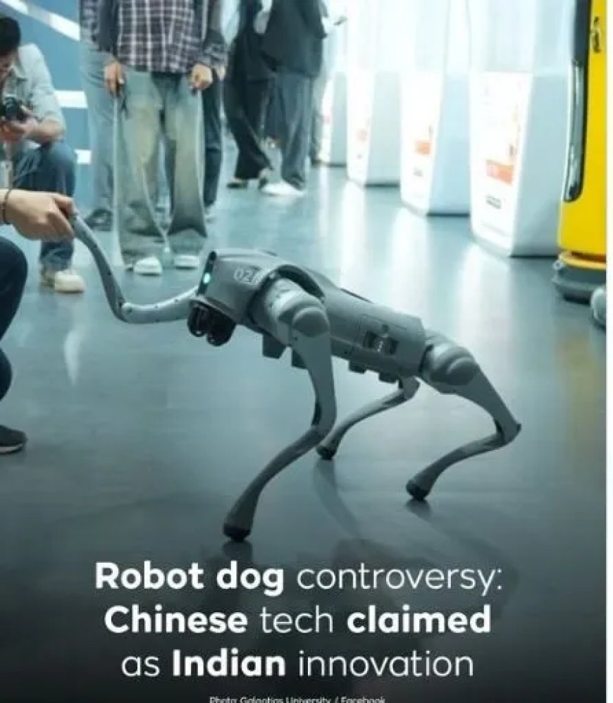 Professor creëert tumult door Chinese robothond voor te stellen als lokaal product.