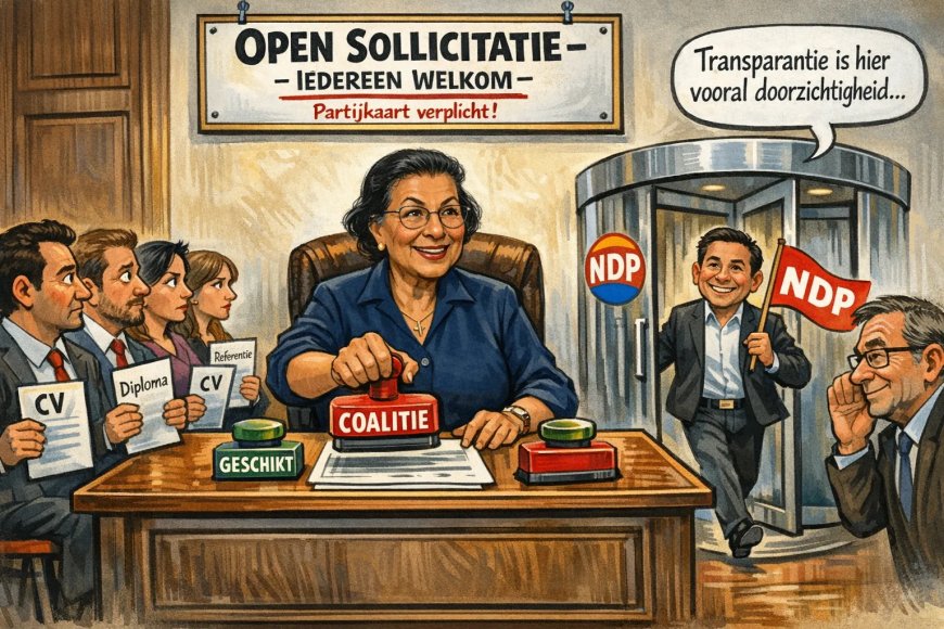 Open sollicitatie bij de overheid met partijkaart verplicht  