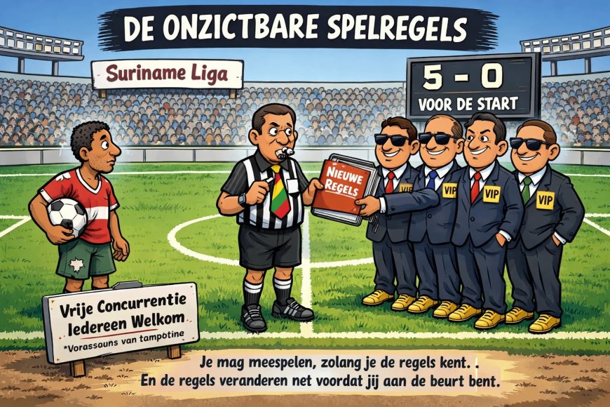 In Suriname is het spel zichtbaar, maar de regels niet