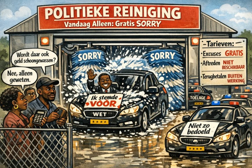 Sorry zonder prijskaartje: het nieuwe parlementaire witwasmiddel  