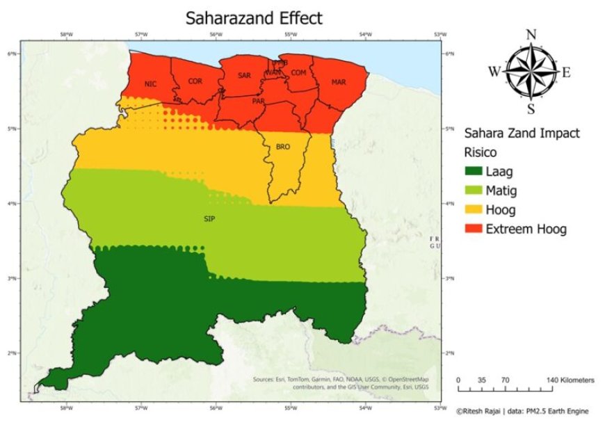 Meteodienst waarschuwt voor Saharastof