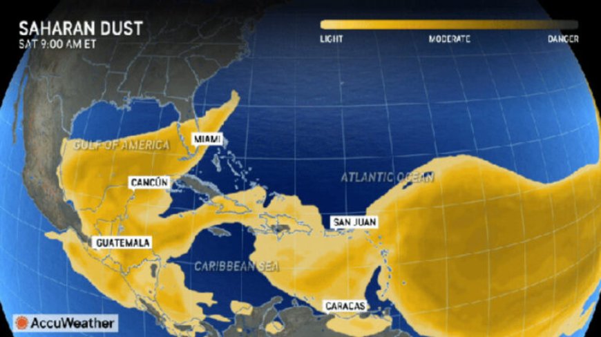 Sahara luchtlaag heeft invloed op het weer in Suriname en Caribisch gebied