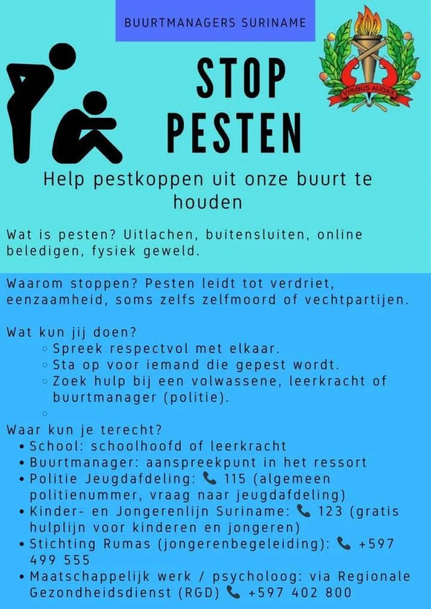 Samen tegen pesten – Buurtmanagers slaan alarm