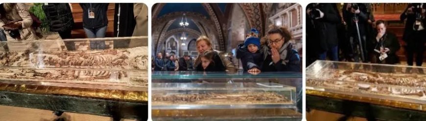 St. Francis’ beenderen voor het eerst publiek getoond