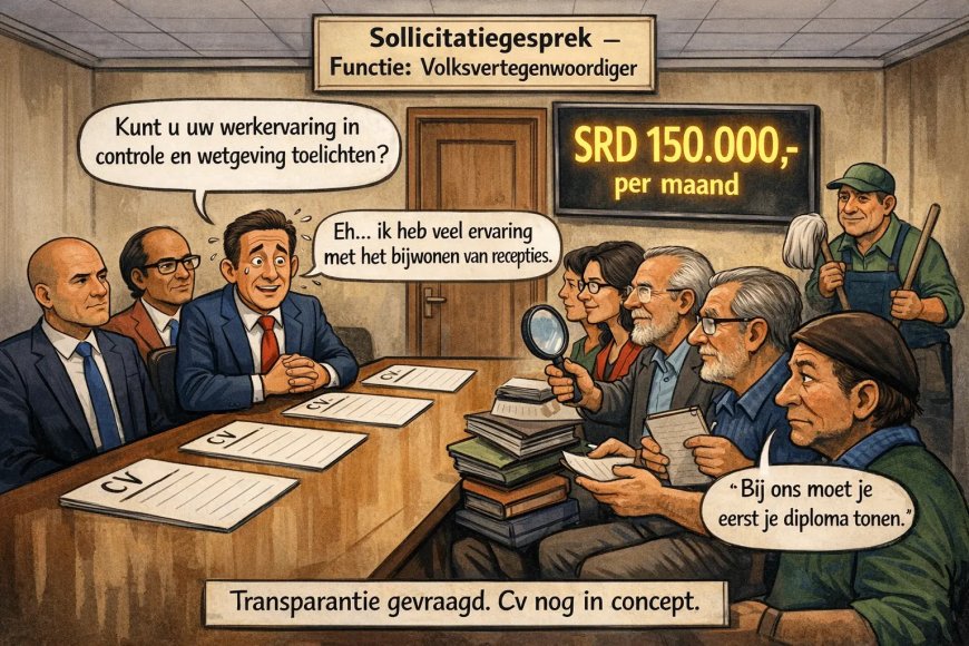 CV gezocht: volksvertegenwoordiger m/v, ervaring optioneel