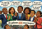 De belofte fabriek van de lachende politici