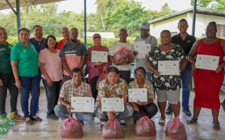 LVV rondt composttraining in Coronie af