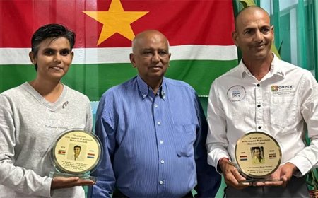 Onderscheiding voor Bhiesnoe Gopal en Ranu Abhelakh