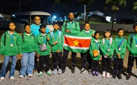 Scholenschaak delegatie neemt deel aan schaaktoernooi op Curaçao