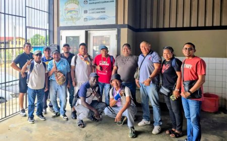 Vissers uit Galibi brengen veldbezoek aan Visserscollectief in Commewijne