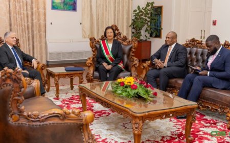 Suriname ontvangt zes nieuwe ambassadeurs; samenwerking met diverse landen besproken