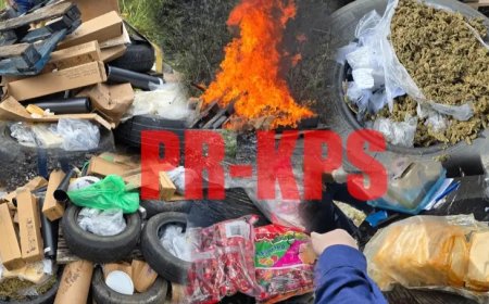 Narcotica Brigade verbrandt in beslag genomen drugs te Kraka