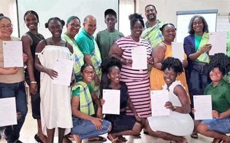 NPS traint leden in Albina in gemeenschapsmobilisatie en projectvaardigheden