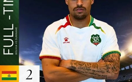 WK-droom Suriname eindigt na 1-2 nederlaag tegen Bolivia