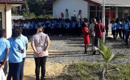 Schoolterrein LBO Brokopondo niet langer onder water na ingreep