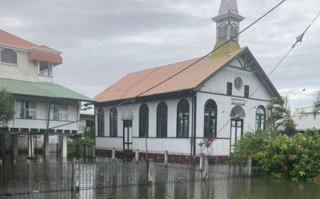 Nieuw-Nickerie getroffen door wateroverlast