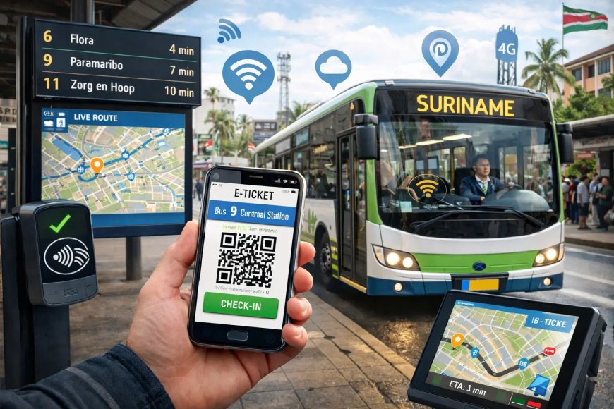 De toekomst van het busvervoer in Suriname – Digitalisering als gamechanger