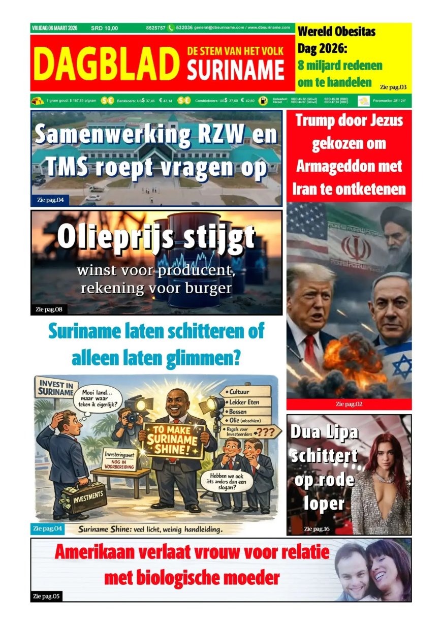 Dagblad Suriname, vrijdag 6 maart 2026