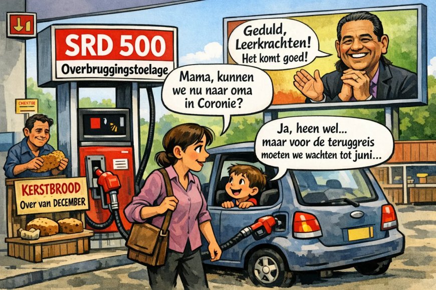 Leerkracht dankt “Tante Jenny” voor kerstbrood en 11 liter benzine