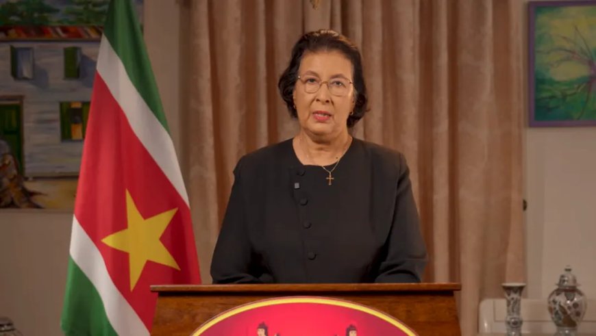 President Simons geeft verklaring over gevolgen Midden-Oostencrisis voor Suriname