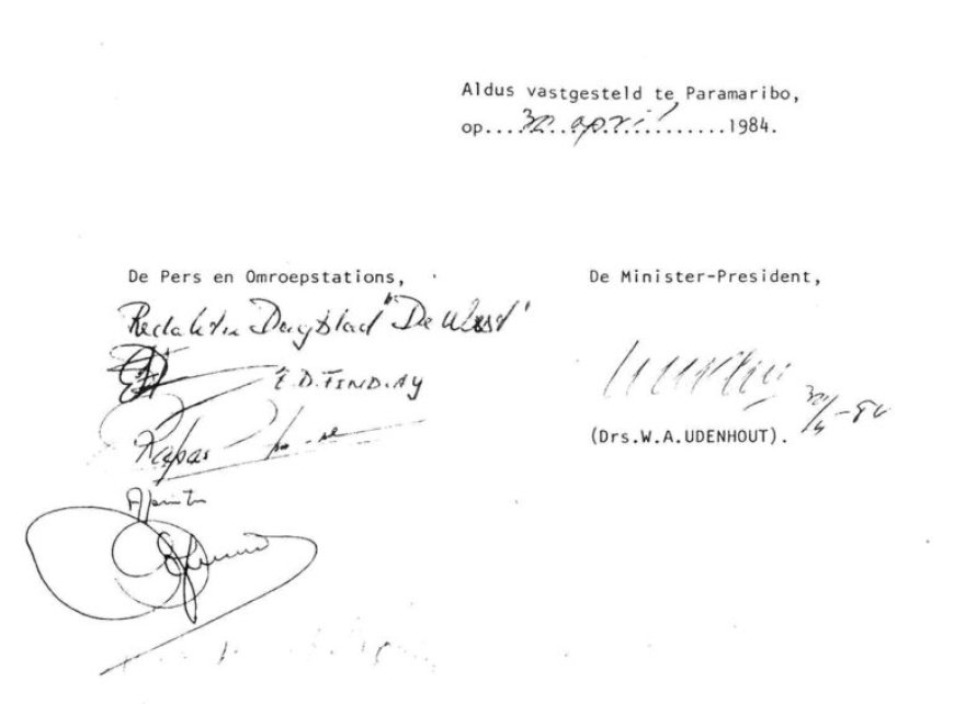 WERKEN ONDER DE STRINGENTE REGELS VAN EEN PERSCODE IN 1984