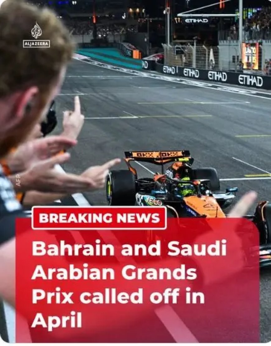 Formule 1 schrapt races in Bahrein en Saudi-Arabië