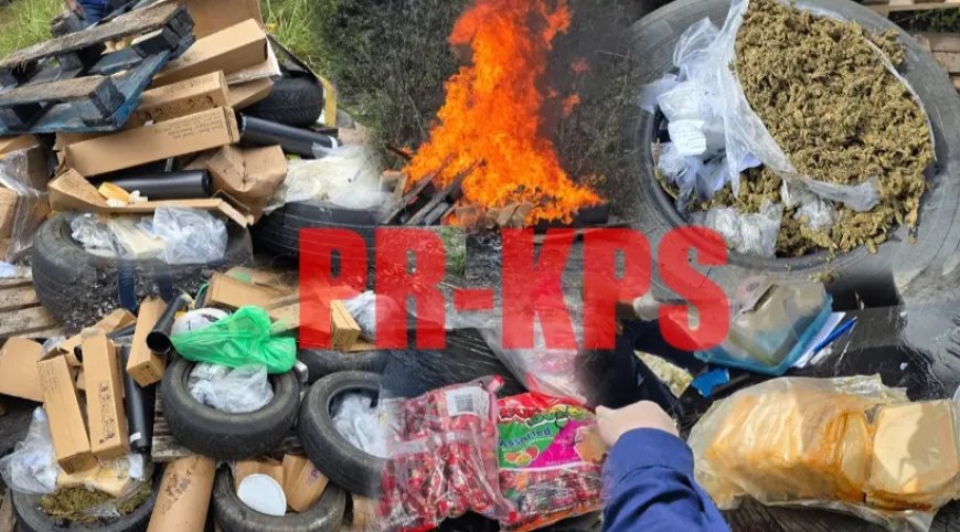 Narcotica Brigade verbrandt in beslag genomen drugs te Kraka