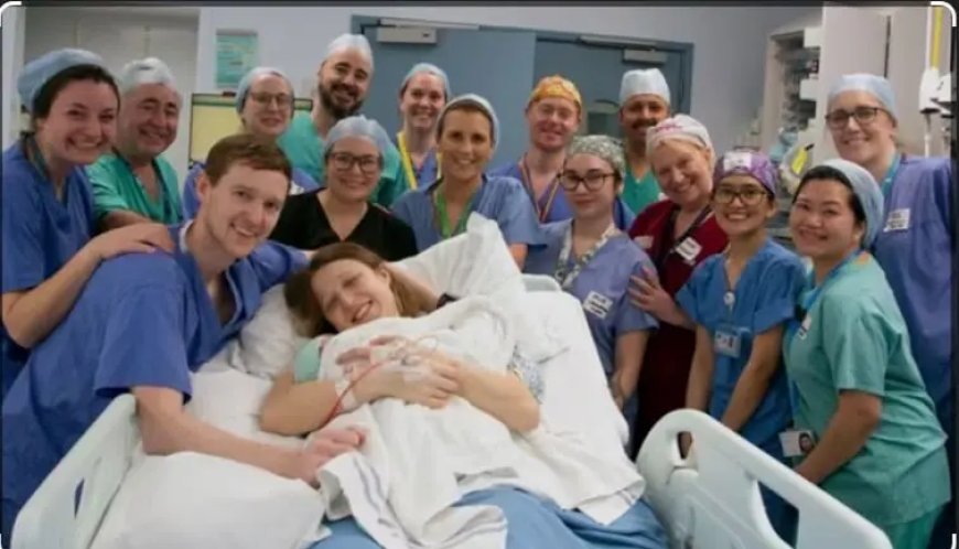 Baby geboren na bijzondere medische operatie