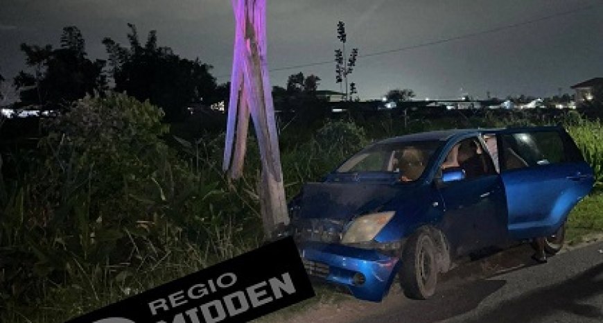 Automobilist botst tegen EBS-mast na uitwijkmanoeuvre voor E-bike