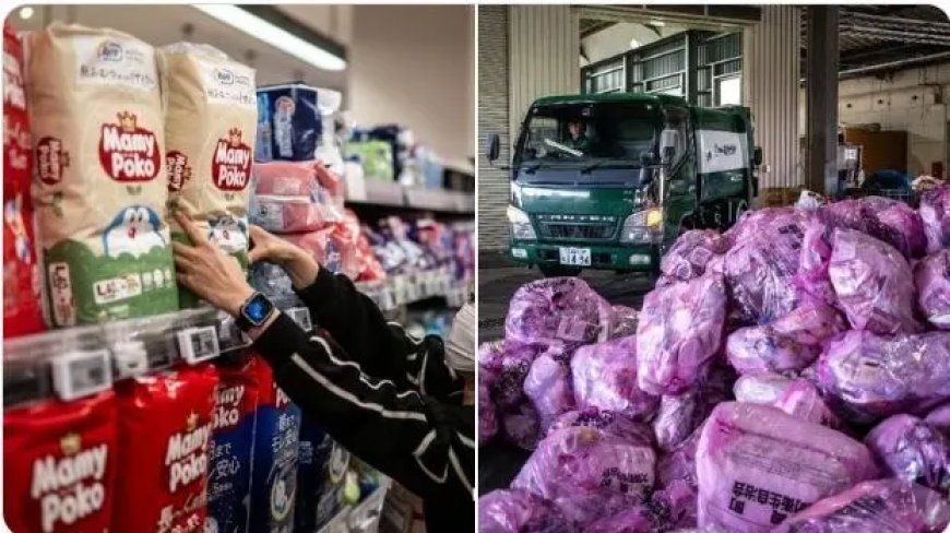 Japan recyclet vieze luiers tot nieuwe producten