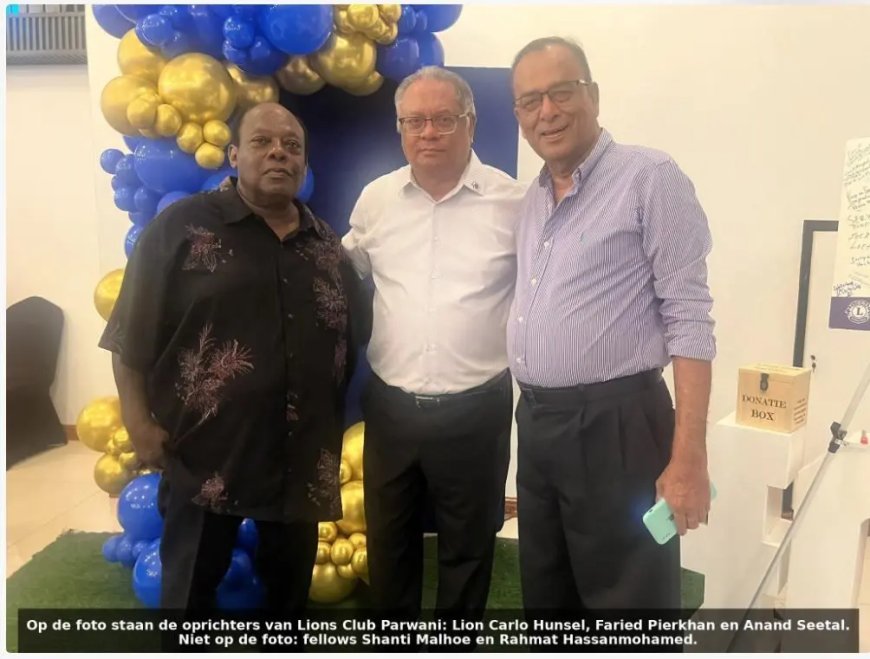 Lions Club Parwani viert 40-jarig jubileum met eerbetoon aan oprichters