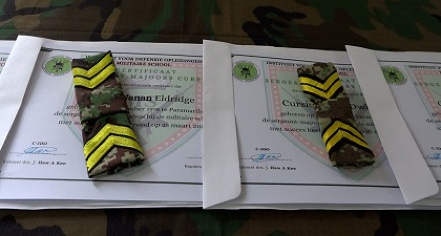 Nationaal Leger versterkt met 16 nieuwe sergeanten-majoor