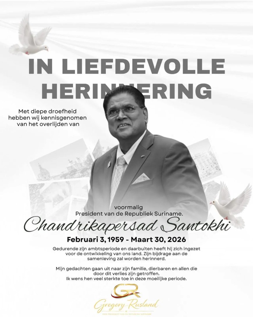 Vicepresident Rusland: “Santokhi onvermoeibare kracht voor Suriname”