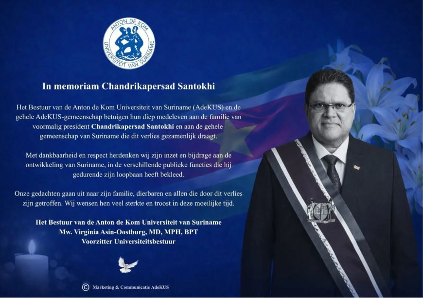 AdeKUS betuigt medeleven om Santokhi