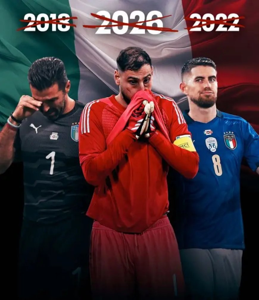 Italië mist derde WK op rij na strafschoppennederlaag