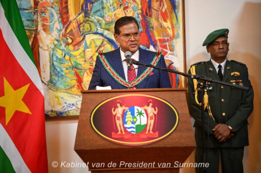 VS-ambassade eert Santokhi: ‘Bijdrage aan Suriname en Caribische regio’