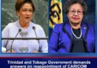 Trinidad en Tobago zet druk op Caricom om benoeming Carla Barnett