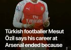 Özil: carrière bij Arsenal eindigde na kritiek op China