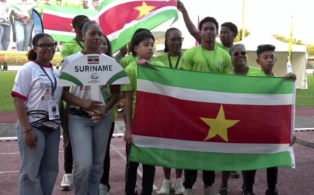 Geen podiumplek voor Surinaamse zwemmers op Carifta Games