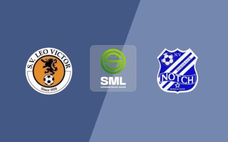 Leo Victor knap langs Notch in Suriname Major League